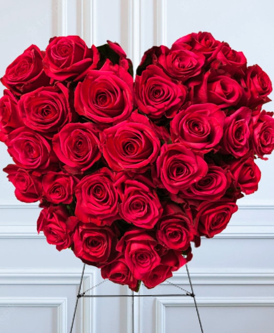 Enviar Corazones de Rosas Rojas al tanatorio de Zamora